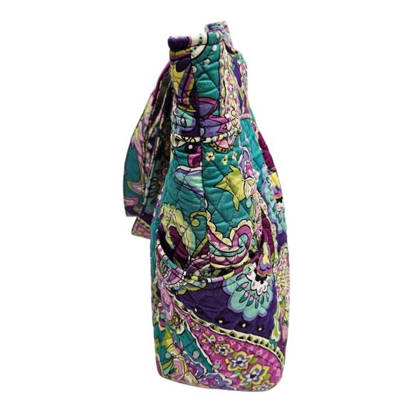 Vera Bradley Retired Heather Purple Pleated Large Tote with matching Wallet - Picture 3 of 13